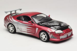 Toyota Supra A80 Fast & Furious Paars Zilver ERTL 1:18 33708 Metaal — afbeelding 4 van 6