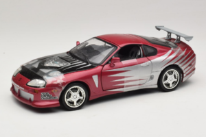 Toyota Supra A80 Fast & Furious Paars Zilver ERTL 1:18 33708 Metaal