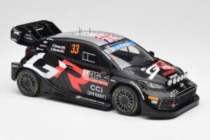 Toyota Yaris Rally1 WRC #33 E. Evans / S. Martin Rally Monte Carlo Night Version 2024 IXO 1:18 18RMC197 Metaal — afbeelding 4 van 6