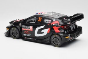 Toyota Yaris Rally1 WRC #33 E. Evans / S. Martin Rally Monte Carlo Night Version 2024 IXO 1:18 18RMC197 Metaal — afbeelding 5 van 6