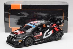 Toyota Yaris Rally1 WRC #33 E. Evans / S. Martin Rally Monte Carlo Night Version 2024 IXO 1:18 18RMC197 Metaal — afbeelding 6 van 6