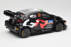 Toyota Yaris Rally1 WRC #33 E. Evans / S. Martin Rally Sweden 2024 IXO 1:18 18RMC200 Metaal — afbeelding 2 van 6