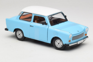 Trabant 601 Deluxe Blauw Wit Sun Star 1:18 4286 Metaal — afbeelding 4 van 6