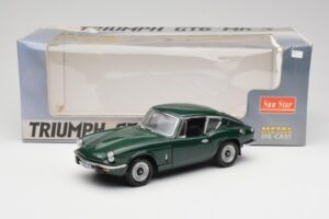 Triumph GT6 Mk3 Groen Sun Star 1:18 1055 Metaal — afbeelding 8 van 8