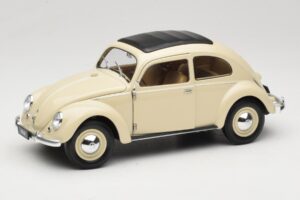 Volkswagen Beetle Type 1 Classic Wit Welly 1:18 18040W Metaal
