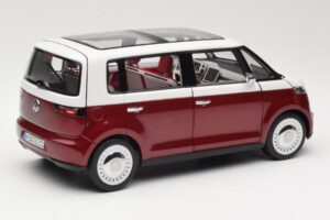 Volkswagen Bulli Minibus Concept Rood & Wit Norev 1:18 7E9099203BL9 Metaal — afbeelding 3 van 8