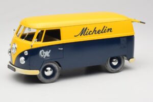 Volkswagen T1 Combi Michelin Zwart & Geel Solido 1:18 9406 Metaal — afbeelding 2 van 8