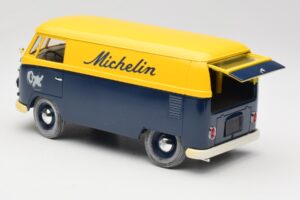 Volkswagen T1 Combi Michelin Zwart & Geel Solido 1:18 9406 Metaal — afbeelding 5 van 8