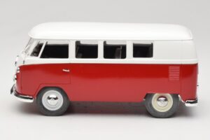 Volkswagen Combi T1 Rood & Wit Solido 1:18 8031 Metaal — afbeelding 4 van 8