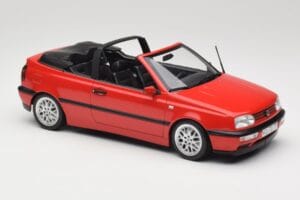 Volkswagen Golf Cabriolet Mk3 Rood Norev 1:18 188433 Metaal — afbeelding 4 van 6