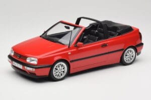 Volkswagen Golf Cabriolet Mk3 Rood Norev 1:18 188433 Metaal