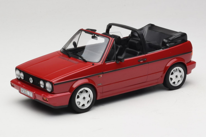 Volkswagen Golf Mk1 Cabriolet Rood Norev 1:18 188626 Metaal