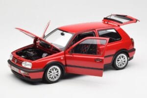 Volkswagen Golf Mk3 GTI Flash Red Norev 1:18 188418 Metaal — afbeelding 2 van 8