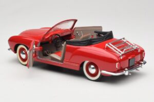 Volkswagen Karmann Ghia Cabriolet Rood Solido 1:18 8058 Metaal — afbeelding 7 van 8
