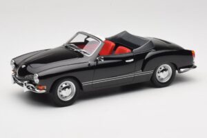 Volkswagen Karmann Ghia Cabriolet Zwart Minichamps 1:18 155054031 Metaal