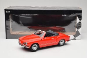 Volkswagen Karmann Ghia Cabriolet Rood Minichamps 1:18 155054030 Metaal — afbeelding 6 van 6