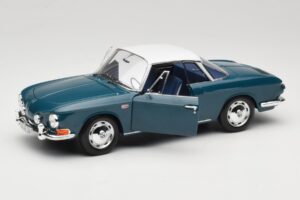 Volkswagen Karmann Ghia Type 34 1500 Sea Blue Norev 1:18 188646 Metaal — afbeelding 2 van 8
