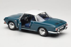 Volkswagen Karmann Ghia Type 34 1500 Sea Blue Norev 1:18 188646 Metaal — afbeelding 5 van 8