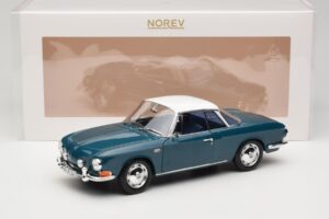 Volkswagen Karmann Ghia Type 34 1500 Sea Blue Norev 1:18 188646 Metaal — afbeelding 8 van 8