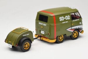 Volkswagen Kool Kombi Army Fighter Green Solido 1:18 S1810901 Metaal — afbeelding 3 van 8