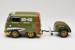 Volkswagen Kool Kombi Army Fighter Green Solido 1:18 S1810901 Metaal — afbeelding 4 van 8