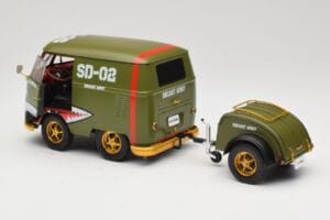 Volkswagen Kool Kombi Army Fighter Green Solido 1:18 S1810901 Metaal — afbeelding 5 van 8