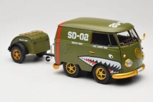 Volkswagen Kool Kombi Army Fighter Green Solido 1:18 S1810901 Metaal — afbeelding 6 van 8