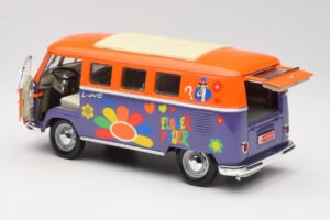 Volkswagen Microbus T1 Flower Power Road Signature 1:18 92329 Metaal — afbeelding 5 van 8