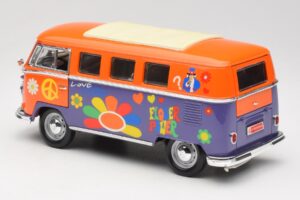 Volkswagen Microbus T1 Flower Power Road Signature 1:18 92329 Metaal — afbeelding 7 van 8