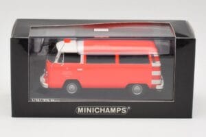 Volkswagen T2 Bus Brandweer Frankfurt Minichamps 1:43 400053091 Metaal — afbeelding 4 van 4