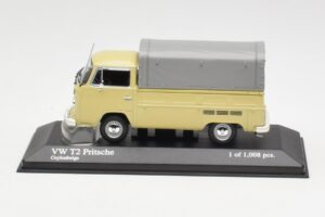 Volkswagen T2 Flatbed Beige Minichamps 1:43 400053204 Metaal