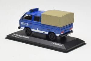 Volkswagen T3 Double Cab Flatbed THW Hannover Minichamps 1:43 400055290 Metaal — afbeelding 3 van 4