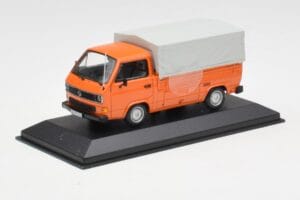 Volkswagen T3 Flatbed Oranje Minichamps 1:43 400055200 Metaal — afbeelding 2 van 4