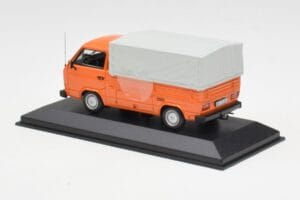 Volkswagen T3 Flatbed Oranje Minichamps 1:43 400055200 Metaal — afbeelding 3 van 4
