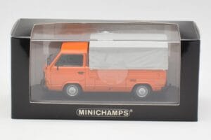 Volkswagen T3 Flatbed Oranje Minichamps 1:43 400055200 Metaal — afbeelding 4 van 4