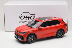 Volkswagen Tiguan eTSI R-Line Persimmon Red Metallic Otto 1:18 OT489 Hars — afbeelding 6 van 6