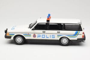 Volvo 240 GL Stationwagen Polis Sweden Minichamps 1:18 155171480 Metaal — afbeelding 3 van 6