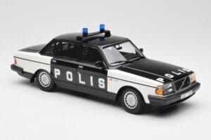 Volvo 240 GL Polis Sweden Zwart Minichamps 1:18 155171497 Metaal — afbeelding 4 van 6