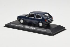 Volkswagen Golf Mk2 Blauw Beursproto Minichamps 1:43 GOLFHANDMUSTER Metaal — afbeelding 3 van 4