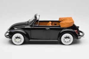 Volkswagen Beetle 1303 Cabriolet Zwart Norev 1:18 188533 Metaal — afbeelding 3 van 6