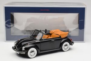 Volkswagen Beetle 1303 Cabriolet Zwart Norev 1:18 188533 Metaal — afbeelding 6 van 6