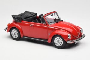 Volkswagen Beetle 1303 Cabriolet Rood Norev 1:18 188529 Metaal — afbeelding 4 van 6