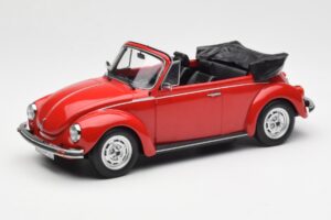 Volkswagen Beetle 1303 Cabriolet Rood Norev 1:18 188529 Metaal