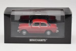 Volkswagen 1500 Ruby Rood Minichamps 1:43 VW001 Metaal — afbeelding 4 van 4