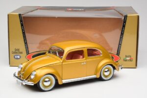 Volkswagen Beetle Goud Bburago 1:18 3361 Metaal — afbeelding 8 van 8