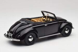 Volkswagen Beetle Type 1 Hebmuller Cabriolet Zwart Minichamps 1:18 107054232 Metaal — afbeelding 2 van 6