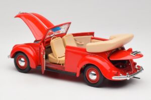 Volkswagen Cabriolet Ruby Rood Maisto 1:18 32826 Metaal — afbeelding 5 van 8