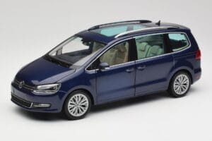 Volkswagen Sharan 7N Shadow Blauw Metallic Minichamps 1:18 110051100 Metaal