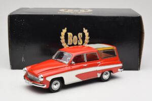 Wartburg 311 Camping Deluxe Rood Wit BoS Models 1:18 BOS037 Hars — afbeelding 6 van 6