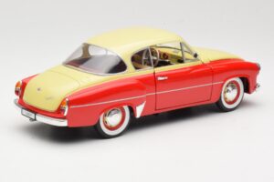 Wartburg 311 Coupe Rood & Beige Revell 1:18 8418 Metaal — afbeelding 3 van 8